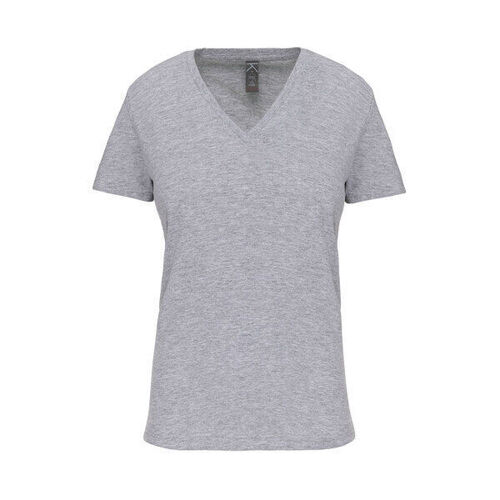 T SHIRT MANCHES COURTES COL V FEMME 150G REF.K3029