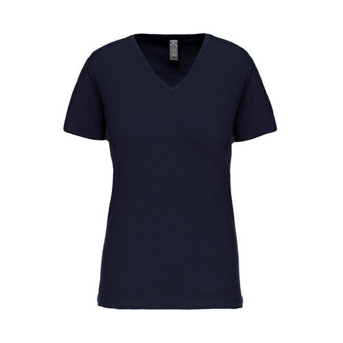 T SHIRT MANCHES COURTES COL V FEMME 150G REF.K3029