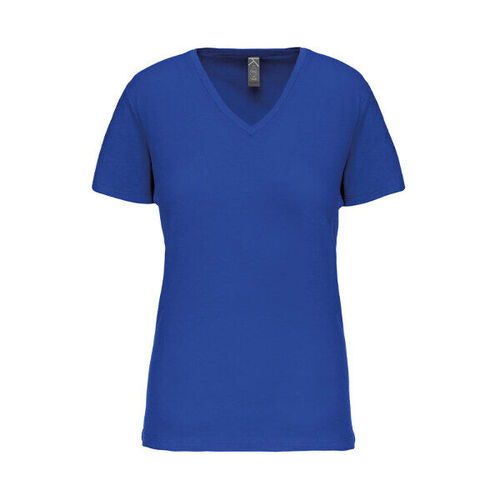 T SHIRT MANCHES COURTES COL V FEMME 150G REF.K3029
