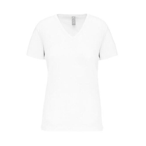 T SHIRT MANCHES COURTES COL V FEMME 150G REF.K3029
