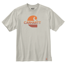 T-SHIRT COTON MANCHES COURTES LOGO POITRINE 230GR REF.105908