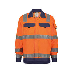 VESTE DE TRAVAIL DUSSELDORF HV PC 300g ORANGE/MARINE
