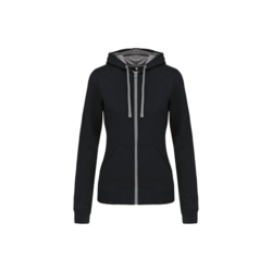 SWEAT SHIRT FEMME ZIPPE A CAPUCHE 280g/m� R&eacute;f : K467