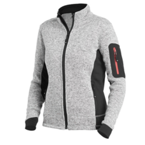 CARDIGAN POLAIRE MARIEKE FEMME GRIS/NOIR  280GR REF 795-961120