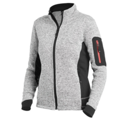 CARDIGAN POLAIRE MARIEKE FEMME GRIS/NOIR  280GR REF 795-961120