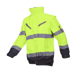 BLOUSON CAMPBELL MANCHE AMOVIBLE SIOPOR JAUNE FLUO REF364