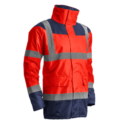 PARKA MATELASSEE KETA ROUGE/MARINE POLYESTER OXFORD 300D REF.7KETR