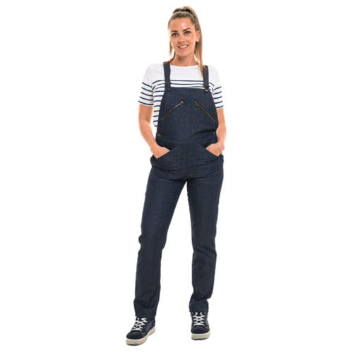 COTTE A BRETELLES FEMME 406 CP 65/35 BLEU INDIGO REF : 406D195