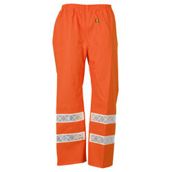 PANTALON DE PLUIE HV ORANGE ISO 20471 VISITEX REF.POULFLASH