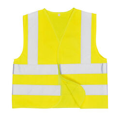 GILET DE SIGNALISATION JUNIOR EN1150 FLUO JAUNE