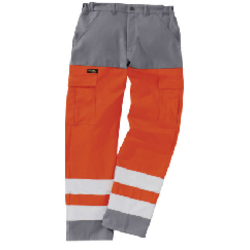 PANT WORK VISION 2 HV CL2 CP 300 GR MARINE/ORANGE FLUO R&eacute;f.1HVNCP82