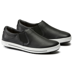 CHAUSSURE BASSE NON SECU QO400 NOIR EN CUIR REF.1011240