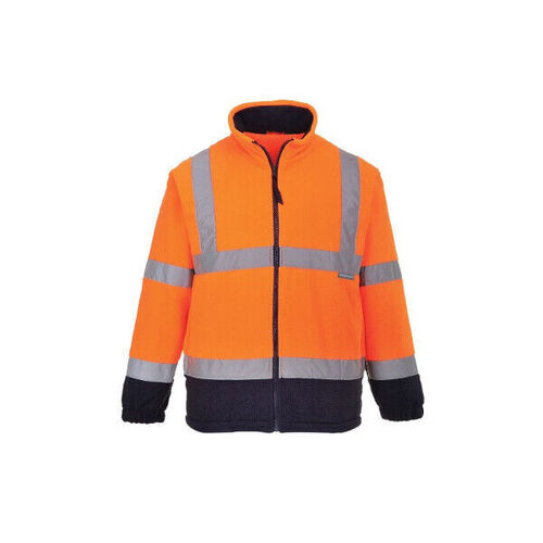 BLOUSON POLAIRE HV EN471 BICOLORE ORANGE FLUO/MARINE R&eacute;f.F301