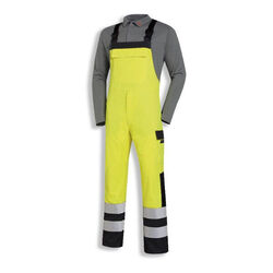 COTTE A BRETELLES MULTIRISQUE HOMME HV JAUNE/MARINE 300GR REF.17132