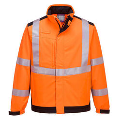 VESTE SOFTSHELL HV MODAFLAME MULTINORME ORANGE/MARINE REF MV72