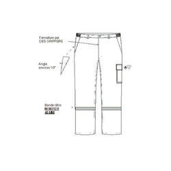 PANTALON RETARDATEUR DE FLAMME MARINE  FAB SPE