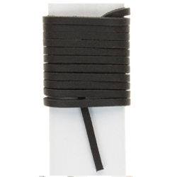 LACET CUIR NOIR 1.15 M LA PAIRE REF 0413VS