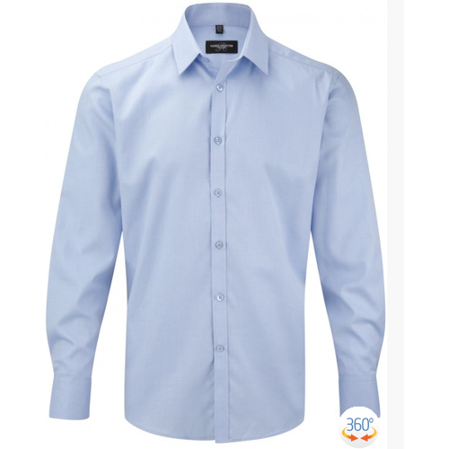 CHEMISE HOMME ML A CHEVRON CP COL SEMI-EVASE REF.RU962M