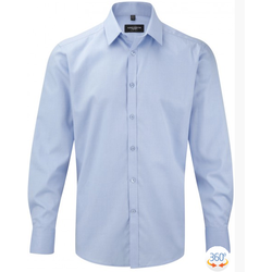 CHEMISE HOMME ML A CHEVRON CP COL SEMI-EVASE REF.RU962M