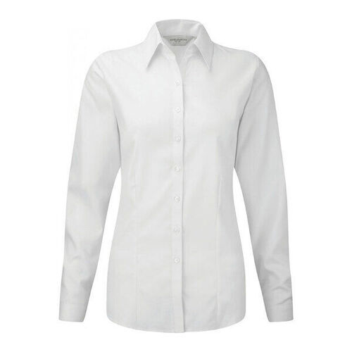 CHEMISE FEMME ML A CHEVRON CP COL SEMI-EVASE REF.RU962F