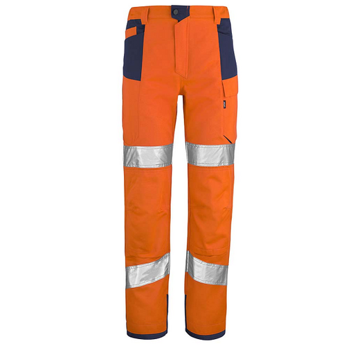 PANTALON PUPIL PI ORANGE FLUO/MARINE 50%POLY RECYCLE 50%COTON REF.1HVNG3PI 404