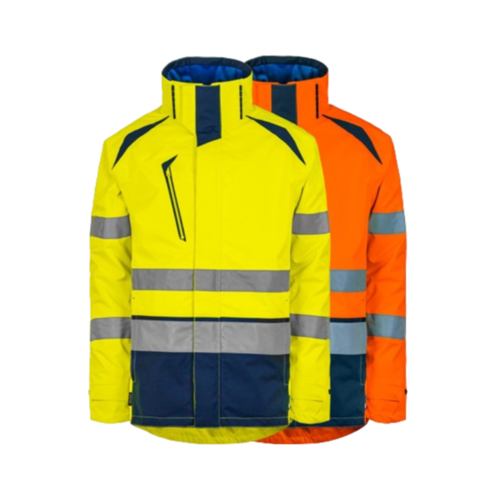 PARKA LONG LIFE ORANGE/MARINE TISSU OXFORD 300D EN POLYESTER RECYCLES