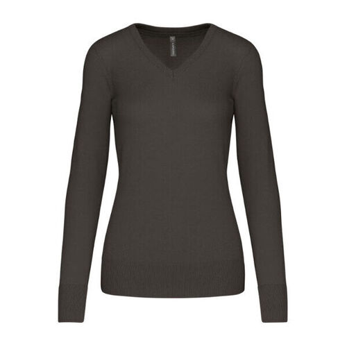 PULL FEMME COL V COTON ACRYLIQUE 50/50 K966