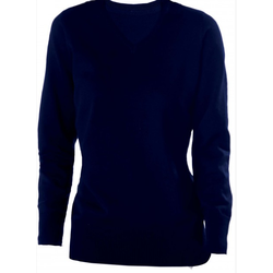 PULL FEMME COL V COTON ACRYLIQUE 50/50 K966