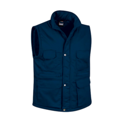 GILET REPORTER MARINE POLY/COTON 200GR