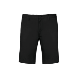 BERMUDA CHINO HOMME NOIR 100% COTON SERGE R&eacute;f.K750