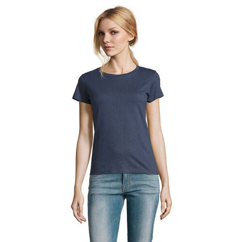 T.SHIRT FEMME  190 GR COL ROND IMPERIAL REF 11502