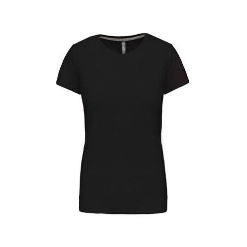 T SHIRT FEM.KARIBAN AJUSTE MC COL ROND COTON R&eacute;f.K380
