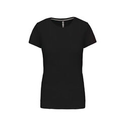 T SHIRT FEM.KARIBAN AJUSTE MC COL ROND COTON R&eacute;f.K380