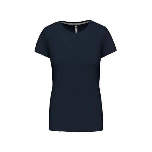 T SHIRT FEM.KARIBAN AJUSTE MC COL ROND COTON R&eacute;f.K380