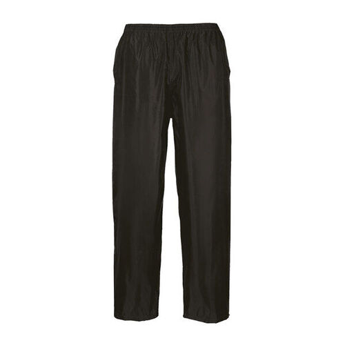PANT DE PLUIE HV NOIR POLYESTER ENDUIT PVC R&eacute;f S441