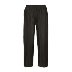 PANT DE PLUIE HV NOIR POLYESTER ENDUIT PVC R&eacute;f S441