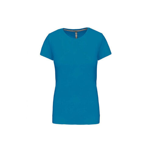 T SHIRT FEM.KARIBAN AJUSTE MC COL ROND COTON R&eacute;f.K380