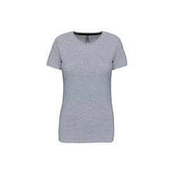 T SHIRT FEM.KARIBAN AJUSTE MC COL ROND COTON R&eacute;f.K380