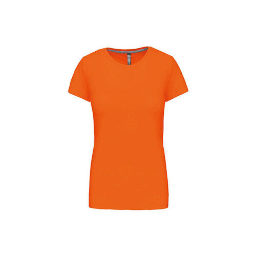 T SHIRT FEM.KARIBAN AJUSTE MC COL ROND COTON R&eacute;f.K380