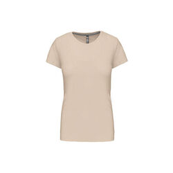 T SHIRT FEM.KARIBAN AJUSTE MC COL ROND COTON R&eacute;f.K380