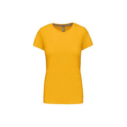 T SHIRT FEM.KARIBAN AJUSTE MC COL ROND COTON R&eacute;f.K380
