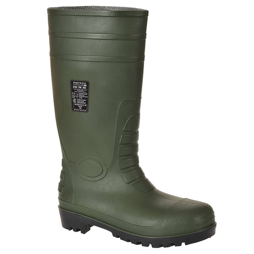 BOTTE DE SECURITE WELLINGTON S5 VERT PVC/NITRILE REF.FW95