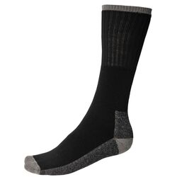 LOT DE 3 PAIRES DE CHAUSSETTES ACRYLIQUE NOIR TALON/EMBOUT RENFORT REF SK33