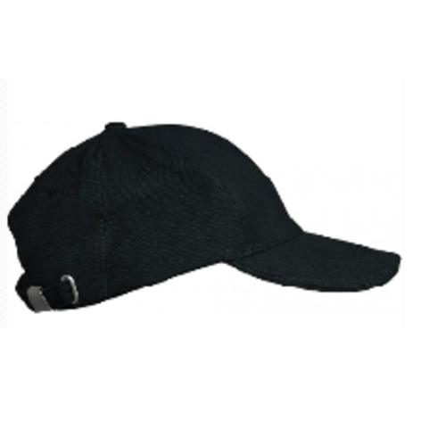 CASQUETTE KARIBAN ORLANDO NOIR/BLANC COTON BROSSE R&eacute;f : KP011