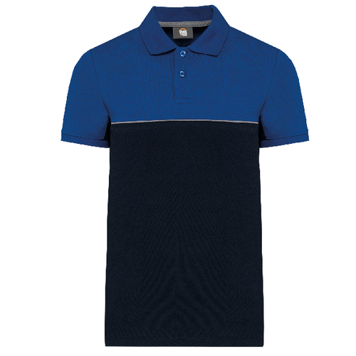 POLO BICOLORE ECORESPONSABLE UNISEXE MC COTON/POLY REF.WK210