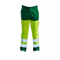 PANTALON HV EN471 CL2 CP VERT ALPIN/JAUNE FLUO 01HVJ640