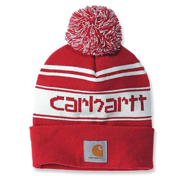 BONNET AVEC LOGO &Agrave; REV&Ecirc;TEMENTS EN MAILLE &Agrave; POM-POM REF.105168