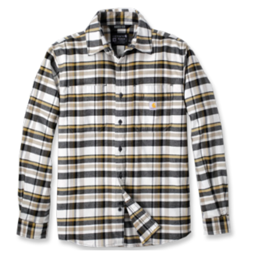 CHEMISE &Agrave; CARREAUX &Agrave; MANCHES LONGUES EN FLANELLE COTON/ELAS REF.106352