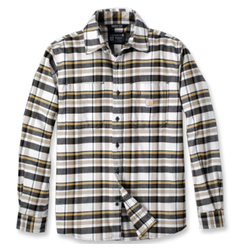 CHEMISE &Agrave; CARREAUX &Agrave; MANCHES LONGUES EN FLANELLE COTON/ELAS REF.106352