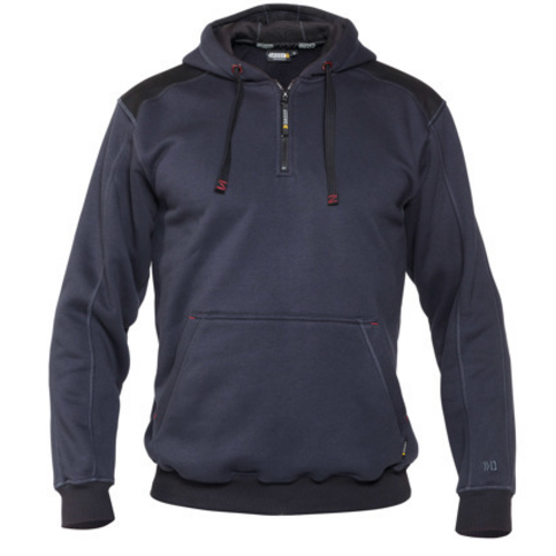 SWEAT A CAPUCHE INDY CP+RENFORT CANVAS MARINE/NOIR